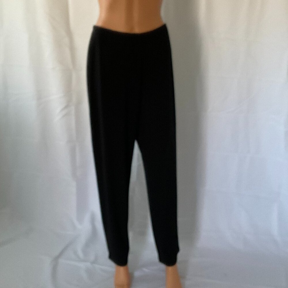 J Jill Black Stretch Wide Leg Pants (Wearever) / Size M (10-12)  / Classic